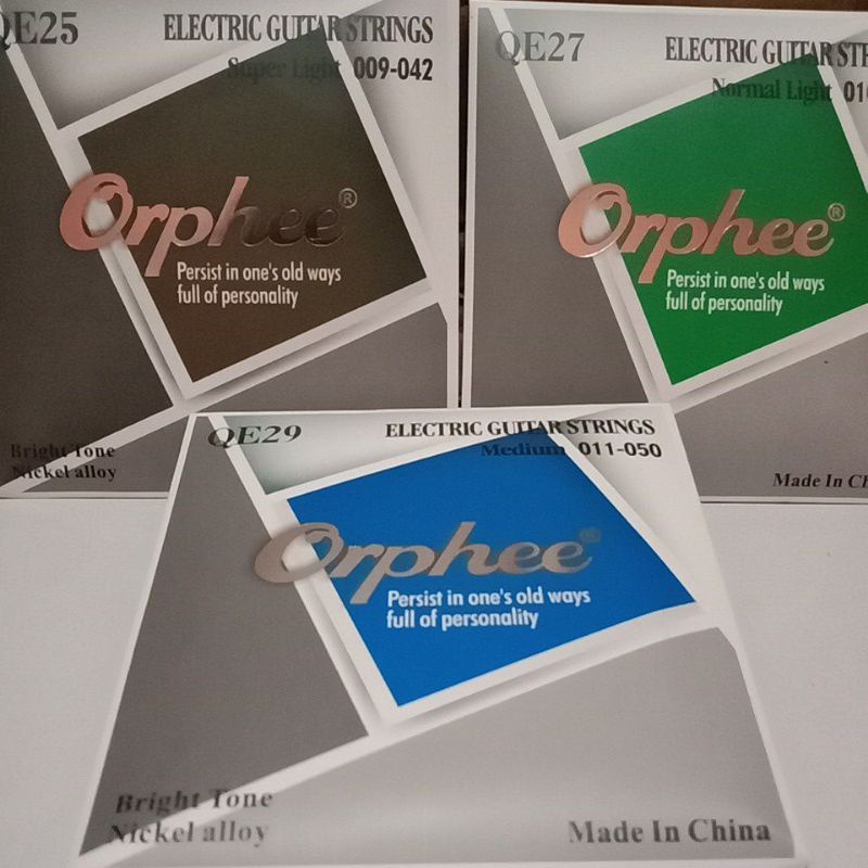 senar gitar orphee elektrik ori import
