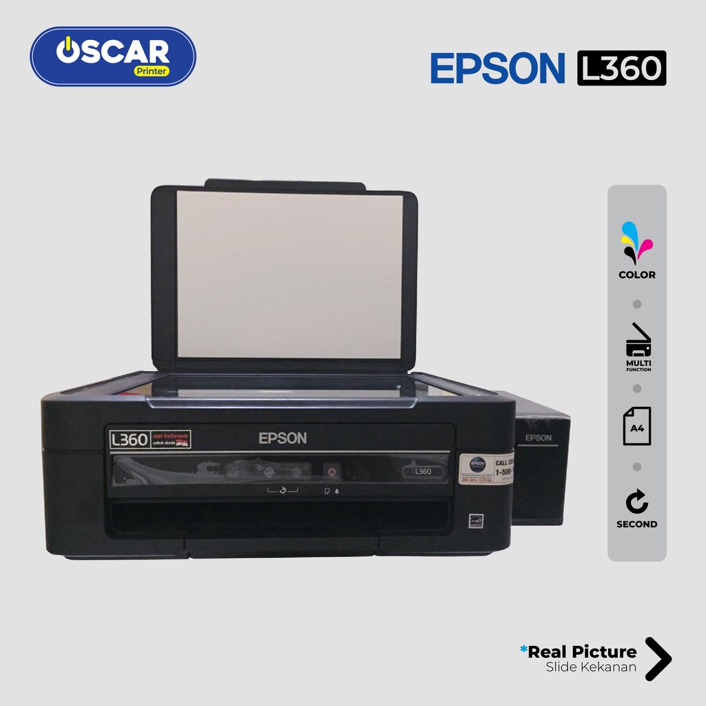 Mesin Fotocopy Mini Epson L360 Print Scan Copy Nozzle Full