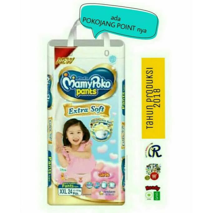 Termurah Mamypoko Extra Soft Girl Xxl24 Mamy Poko Pants Xxl 24