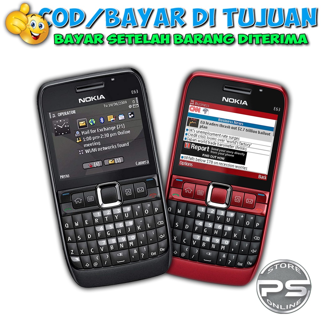 HP Nokia E63 - HP Jadul - HP Qwerty Legenda - Aplikasinya lengkap