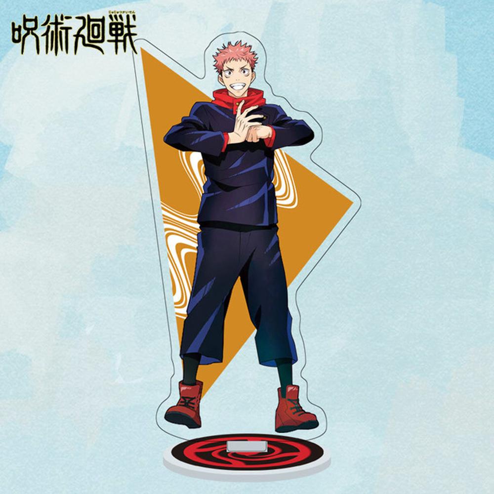 Needway   Jujutsu Kaisen Untuk Hadiah Cosplay Dua Sisi Yuji Itadori Model Mainan Gojo Satoru Standing Card