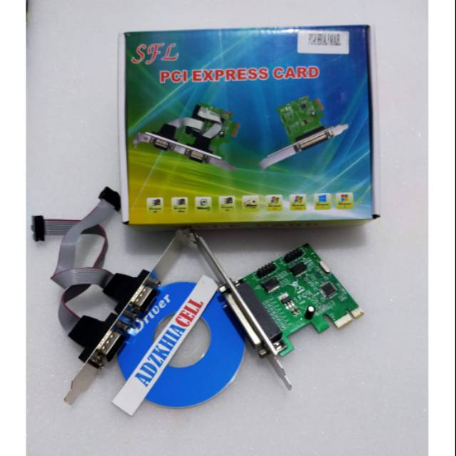 PCI EXPRESS 1X PARALLEL LPT PRINTER I/O DB-25 F CARD