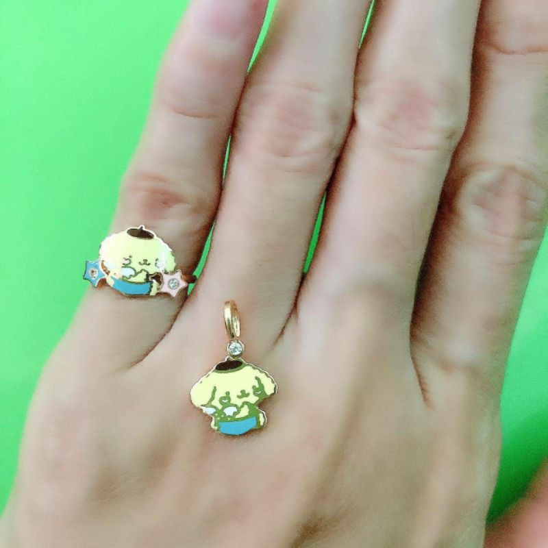 Cincin anak dan liontin anak purin