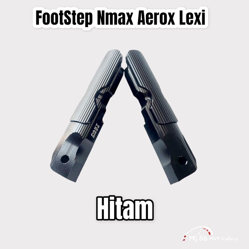 Foot Step Pijakan Kaki Belakang  Motor Nmax Aerox Lexi Bahan Full Cnc Warna Merah Gold Silver Hitam Biru