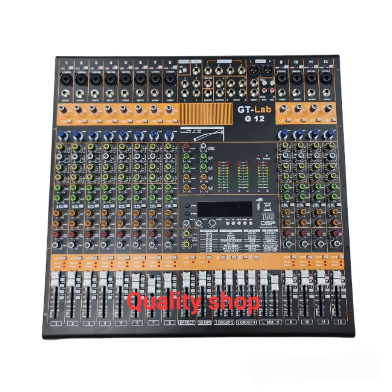 Mixer 12 Channel Gt lab by rdw G12 New Model 2022 Compresor