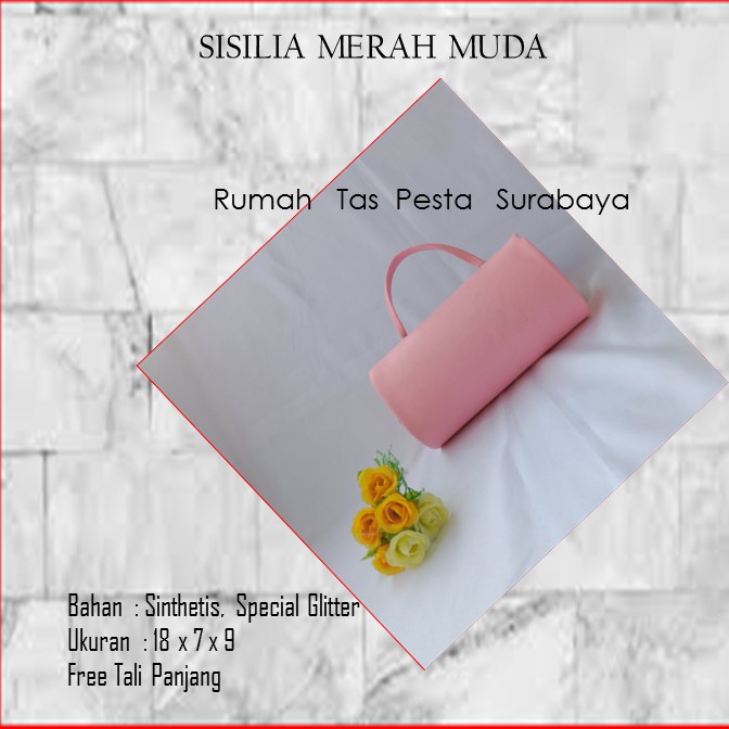 Tas Mewah,Tas Selempang,Tas Termurah,SISILIA MERAH MUDA