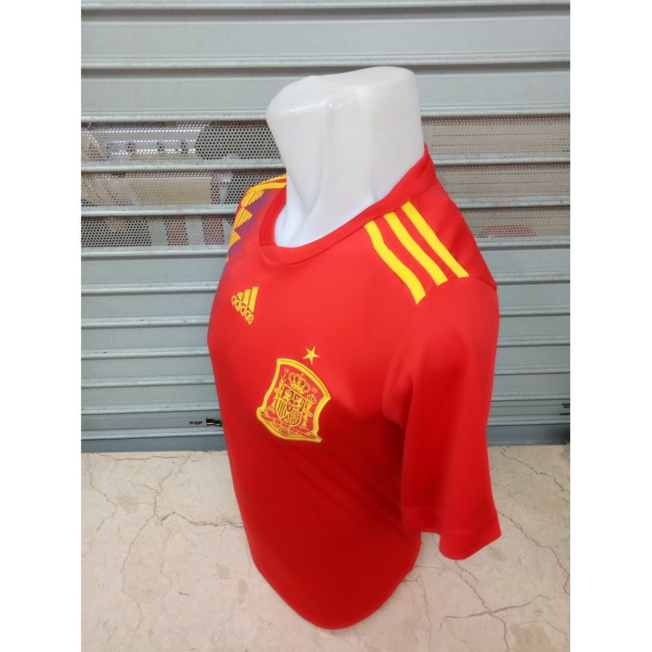 hai jers ada  JERSEY SPANYOL HOME WORLD CUP 2018 GRADE ORI order yuk