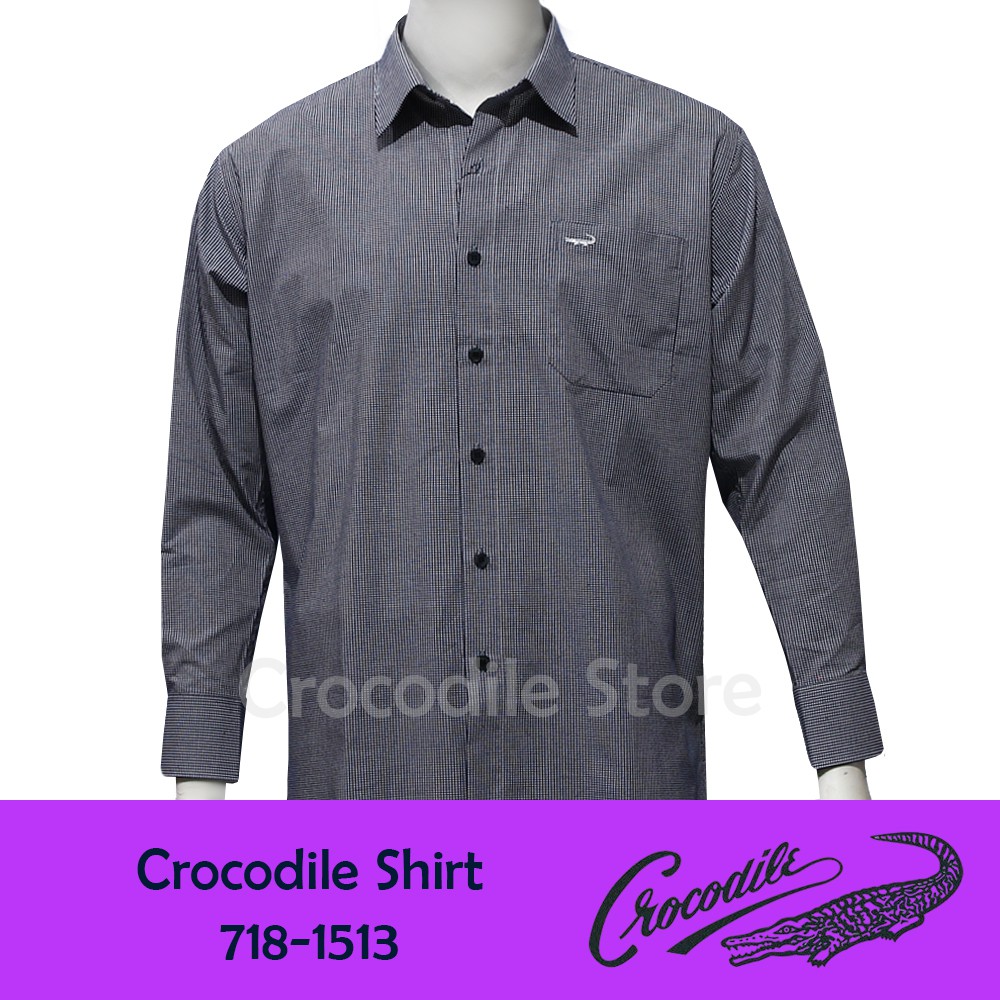 Kemeja Lengan Panjang Pria Crocodile 718-1513