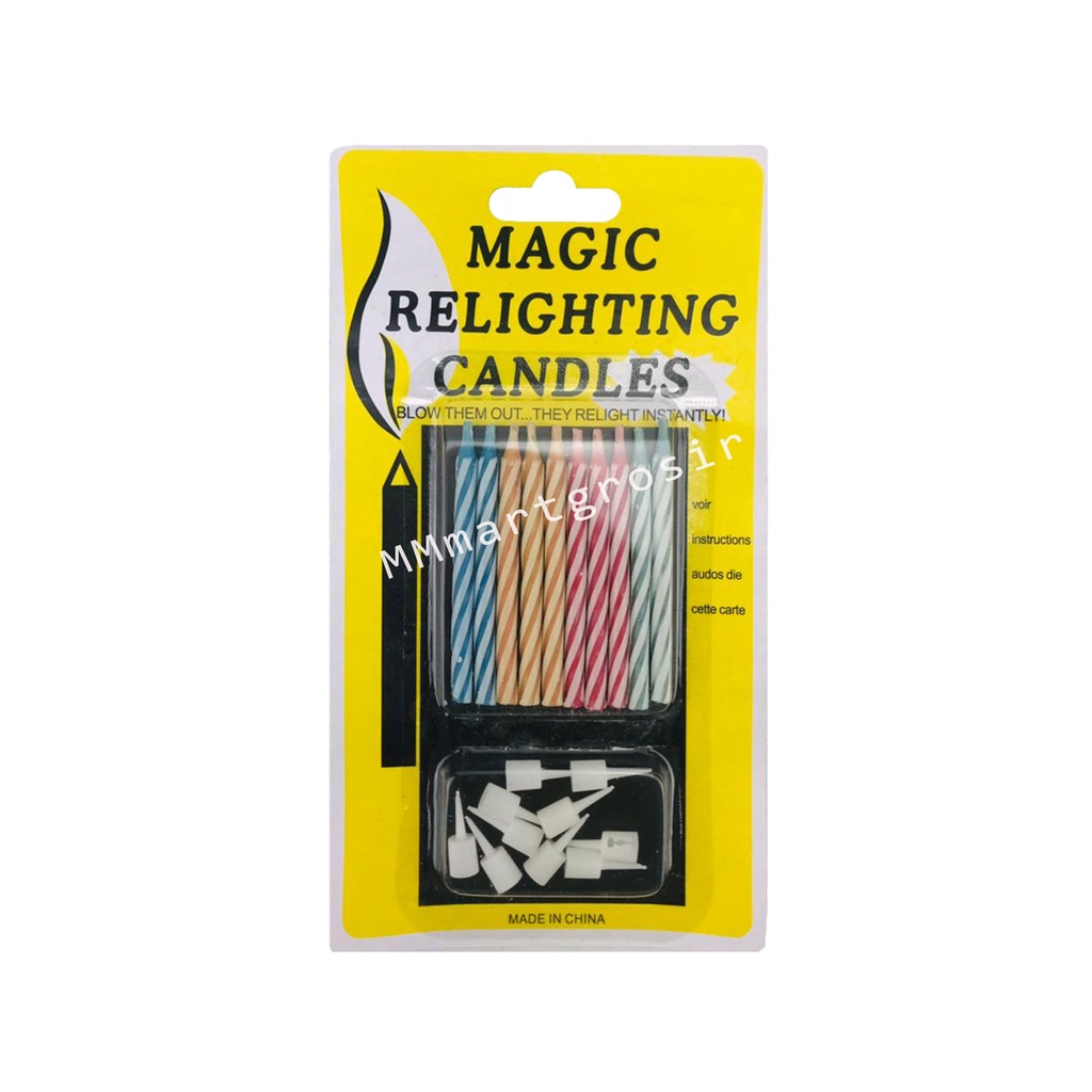 Lilin Magic / Lilin Ulang Tahun / Lilin Ajaib / Isi 10pcs