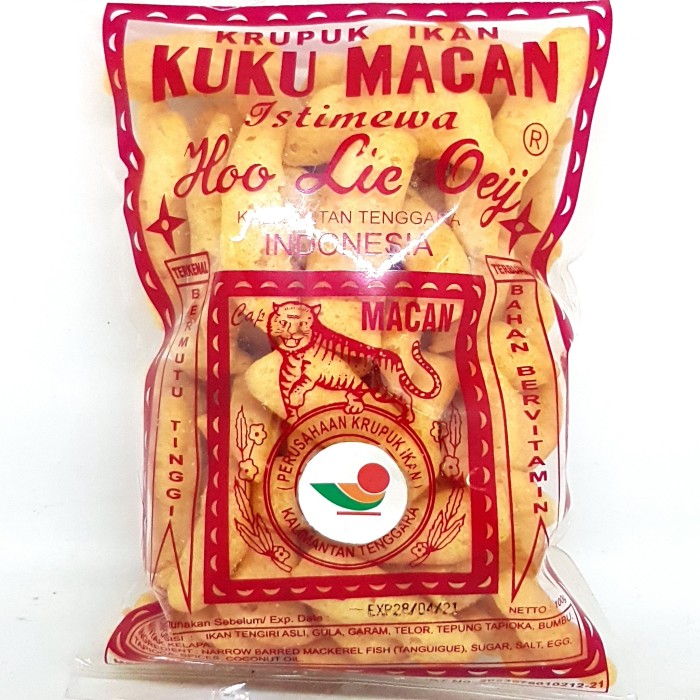 

HOO LIE OEIJ KERUPUK IKAN KUKU MACAN 100gr | KHAS KALIMANTAN CAP ASLI