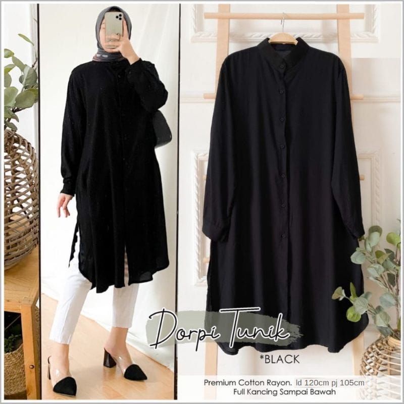 DORPI TUNIK JUMBO LD120-140 RAYON POLOS PREMIUM TERMURAH