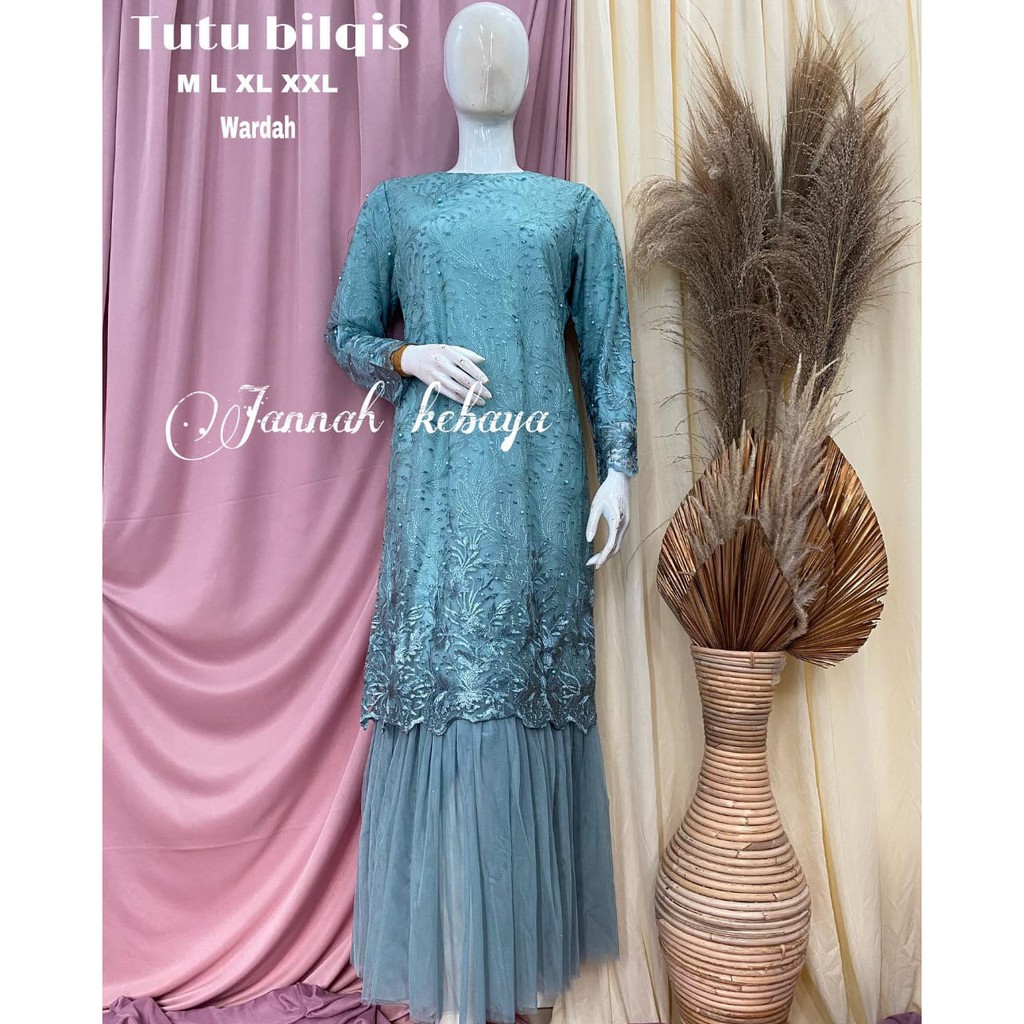 PROMO LONG DRESS TUTU TULE MUTIARA BORDIR / GAMIS PESTA