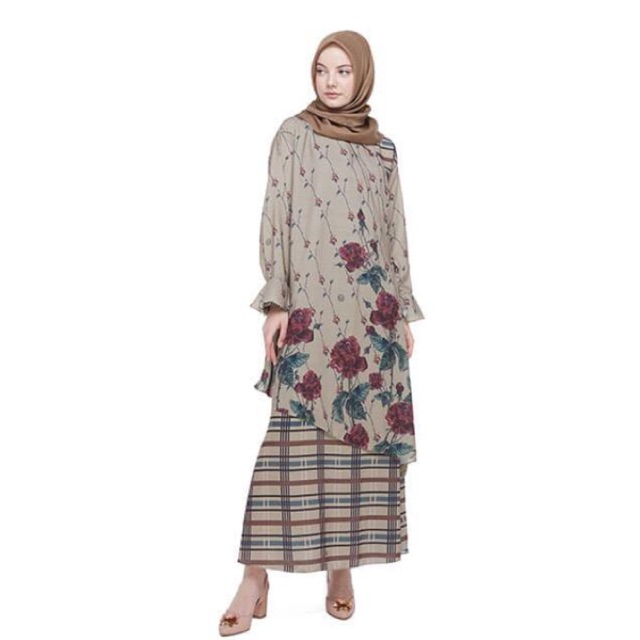 Ahista dress rose olive XL by ria miranda