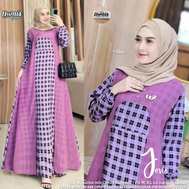 Jovie by Uwais - Gamis Maxi Dress Square Cardi