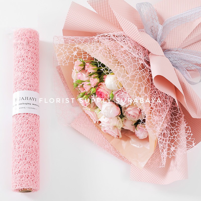 

Flower Wrapping Paper Jaring Spider Korea / Polynet Spider Mesh Roll