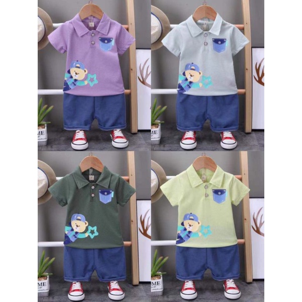 setelan anak laki laki import premium set anak cowok