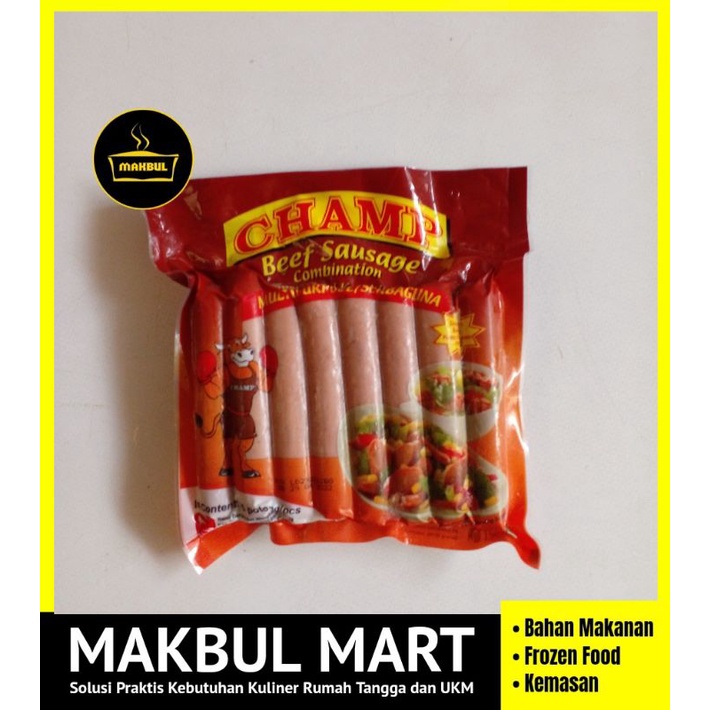 CHAMP Sosis Ayam, Sapi Isi 15 / 375 gr