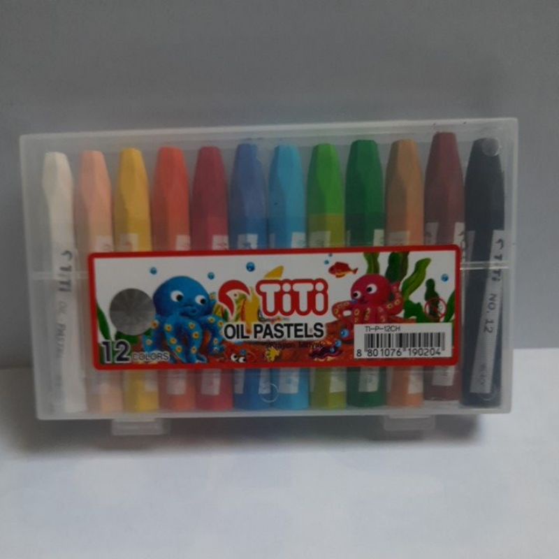 

Crayon titi 12 | oil pastels | 12 varian warna