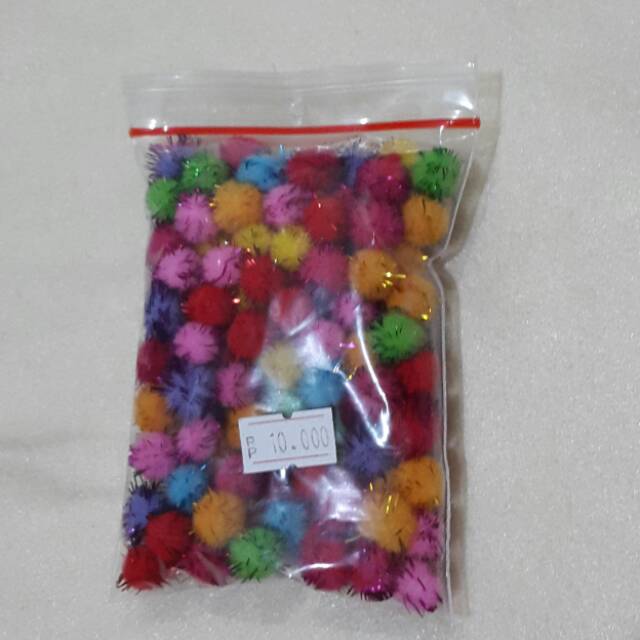 Pompom duri 1 cm &amp; 1.5cm  / mainan sensori/ sensory toys