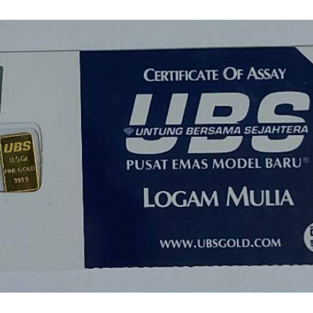 Logam Mulia UBS 0.5 Gram