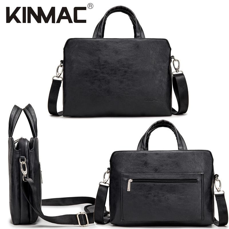 Tas Laptop Macbook KINMAC PU Leather Series Kulit with Longstrap Size 13 14 15 16 inch