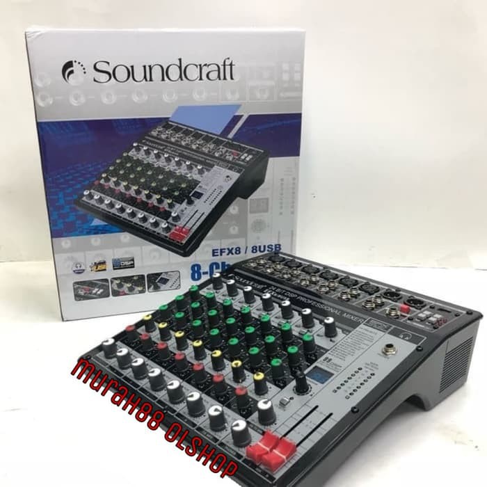 MIXER AUDIO SOUNCRAFT EFX8 8USB EFX8/8 USB