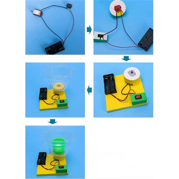 Mainan Rakitan Mesin Pengering Elektrik DIY Untuk Edukasi Proyek Sains Anak