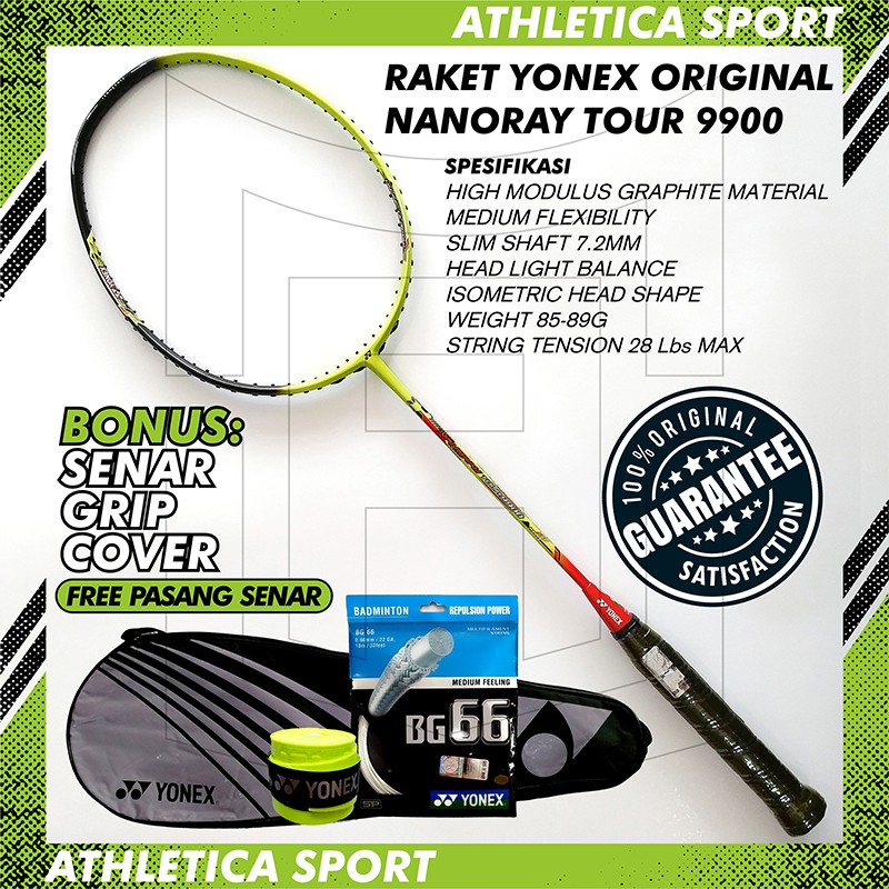 RAKET BADMINTON YONEX NANORAY TOUR 9900 ORIGINAL