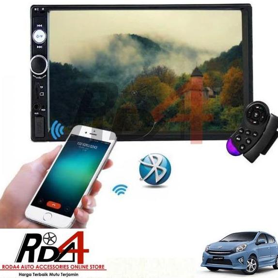 Tape Mobil Head Unit Double Din Mirror Link Android Agya rod4 Kualitas Baik