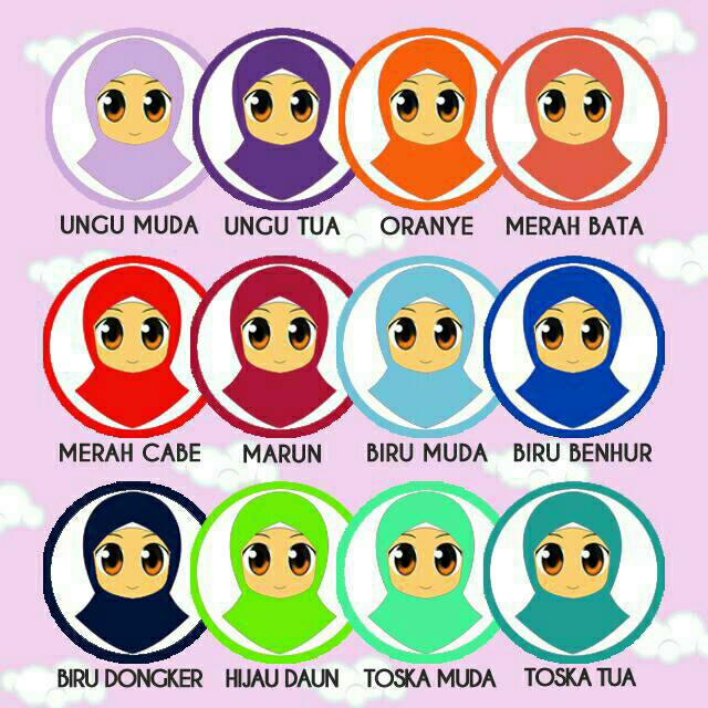 Jilbab instan pashmina instan pastan anak tinggal slup bahan kaos adem bukan merk HILZEA HULYA ya
