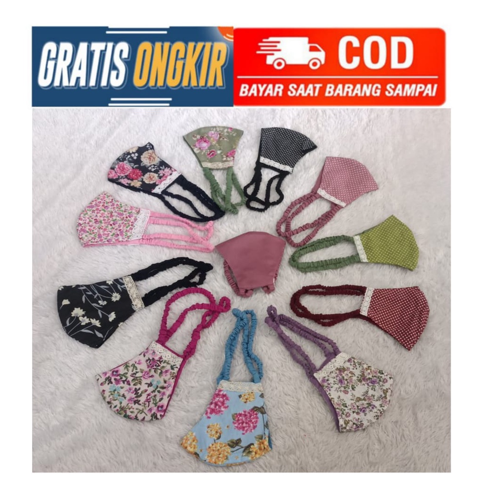 MASKER BAHAN KATUN JEPANG PREMIUM BISA BOLAK-BALIK MURAH