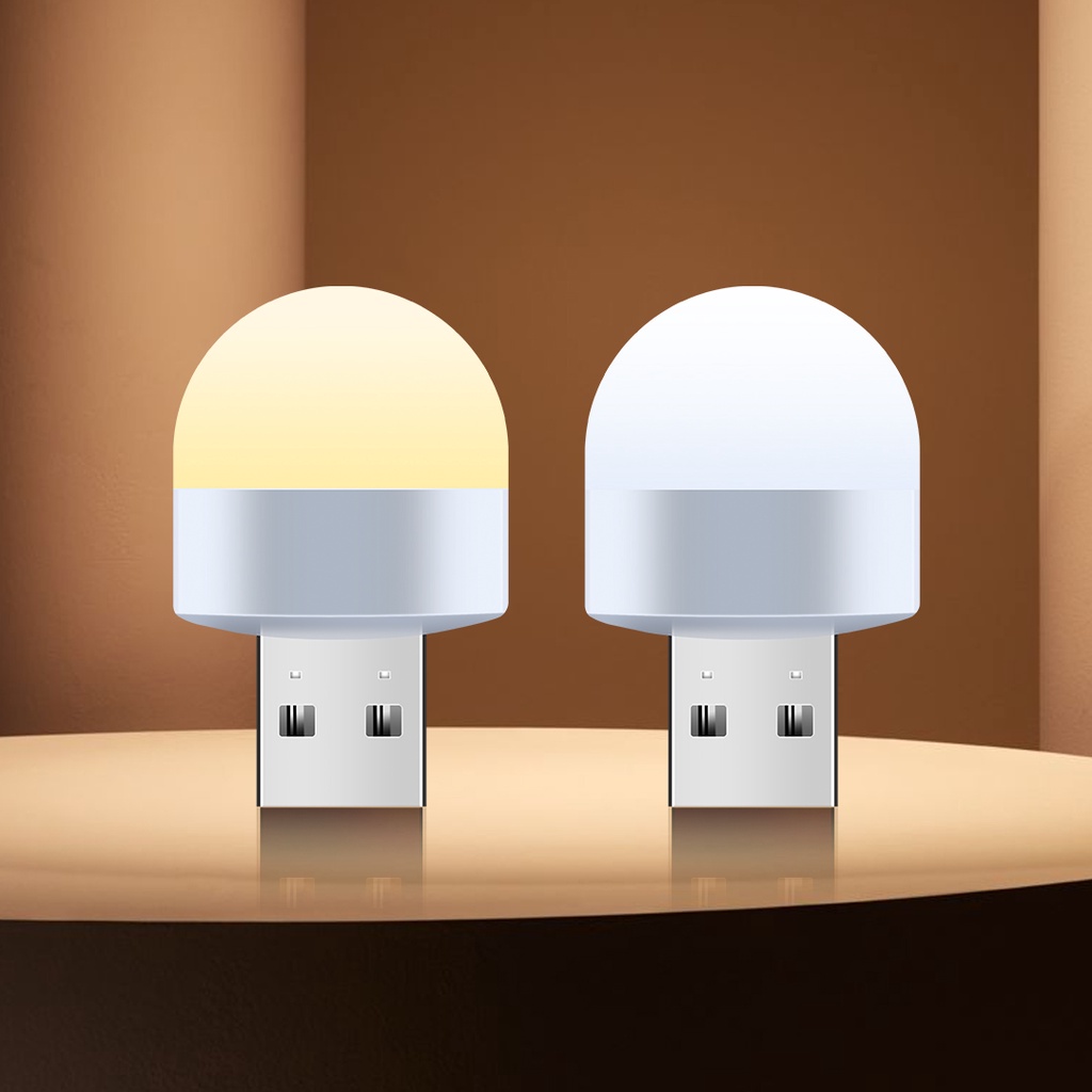 【33LV.ID】Lampu Mini USB Portable Kecil Bohlam Led Terang Lamp Darurat Emergency 1Pack Isi 10pcs