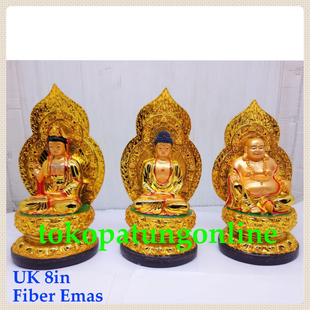 Patung Buddha Emas Set 3 02