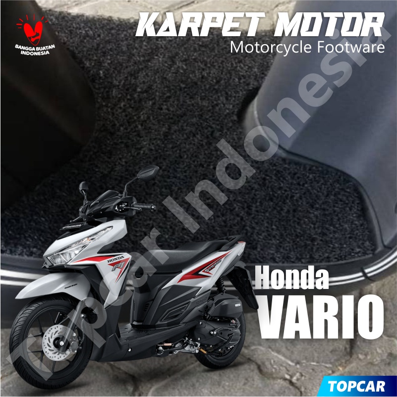 TOPCAR Karpet Motor Honda Vario Matte Motorcycle Footware Anti Selip Biker Metic Part Honda