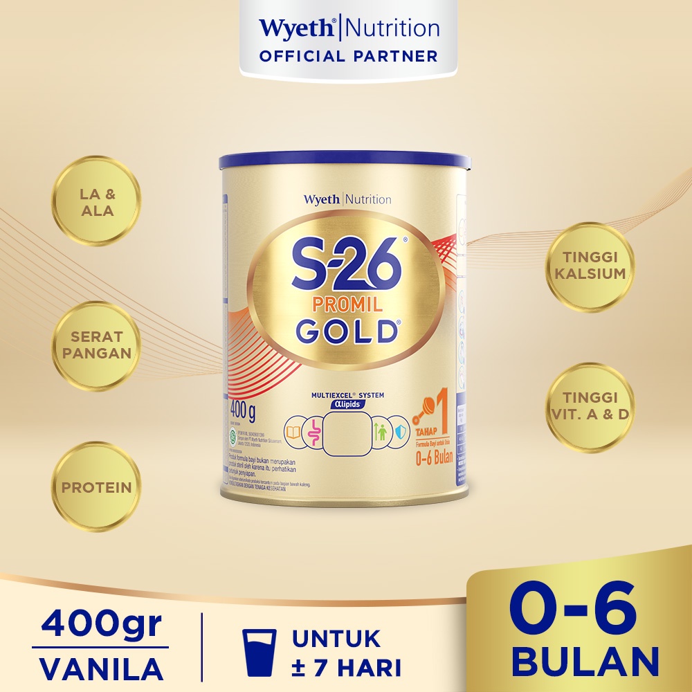 S26 Promil Gold Tahap 1 0-6 Bulan 400 Gram / Toko Makmur Online