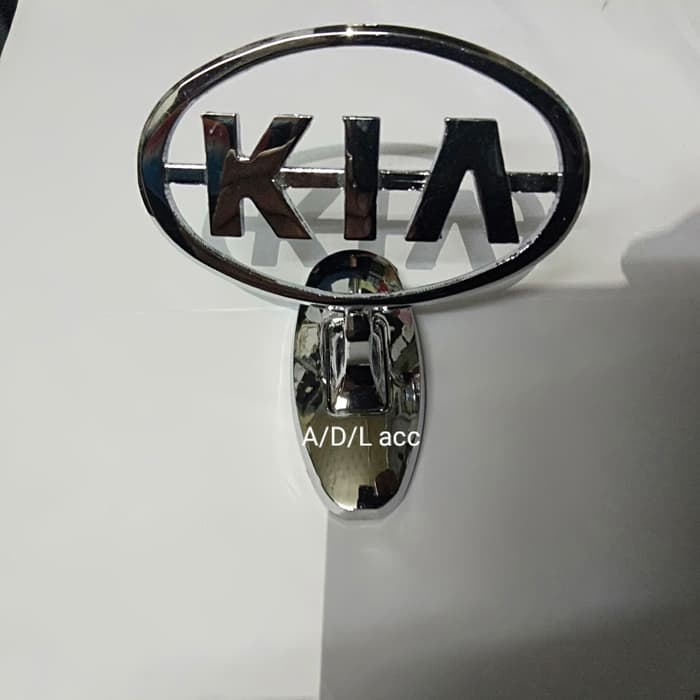 logo LAMBANG kap mesin kia logo berdiri mobil KOREA KIA cromE CHROME BESI