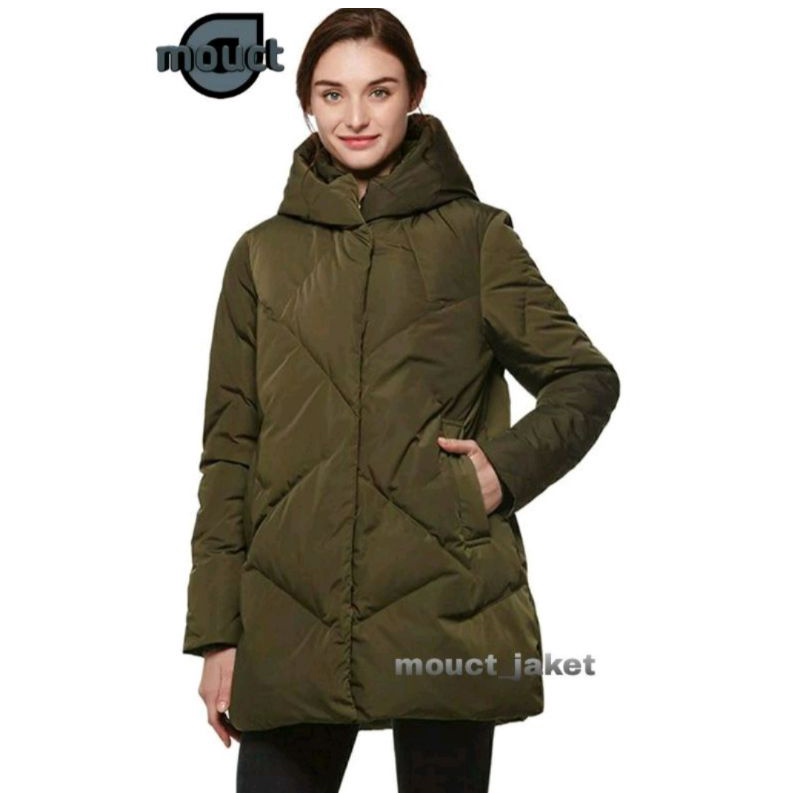 MOUCT Long Coat Wanita Big Size | Jaket Winter Wanita Musim Dingin Big Size | Long Coat Hoodie Big S