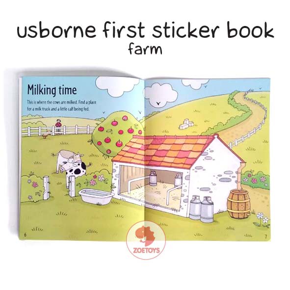 Zoetoys Usborne First Sticker Book 1 | Aktivitas Menempel Stiker Anak | Mainan Edukasi