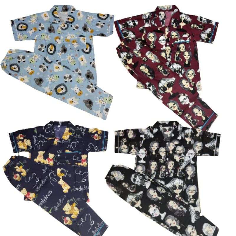 BAJU TIDUR ANAK MOTIF BT21 BTS TERBARU