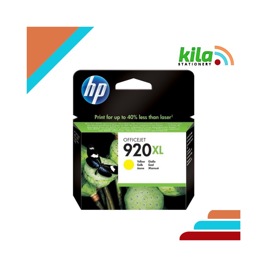 Tinta HP 920 XL Yellow = HP Officejet 6000, 6500, 6500A, 7000, 7500A
