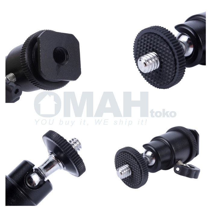 Ball Head Kamera DSLR Pocket Action Camera Hot Shoe 1/4 QM3621