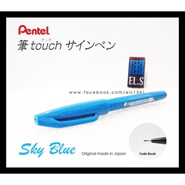 

COD PENTEL TOUCH BRUSH PEN SKY BLUE KODE 576