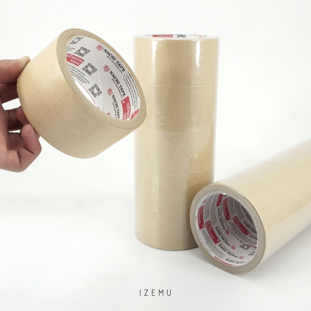 

LAKBAN NACHI KRAFT PAPER TAPE 48MM 1 ROLL 14 YARD Lakban Coklat