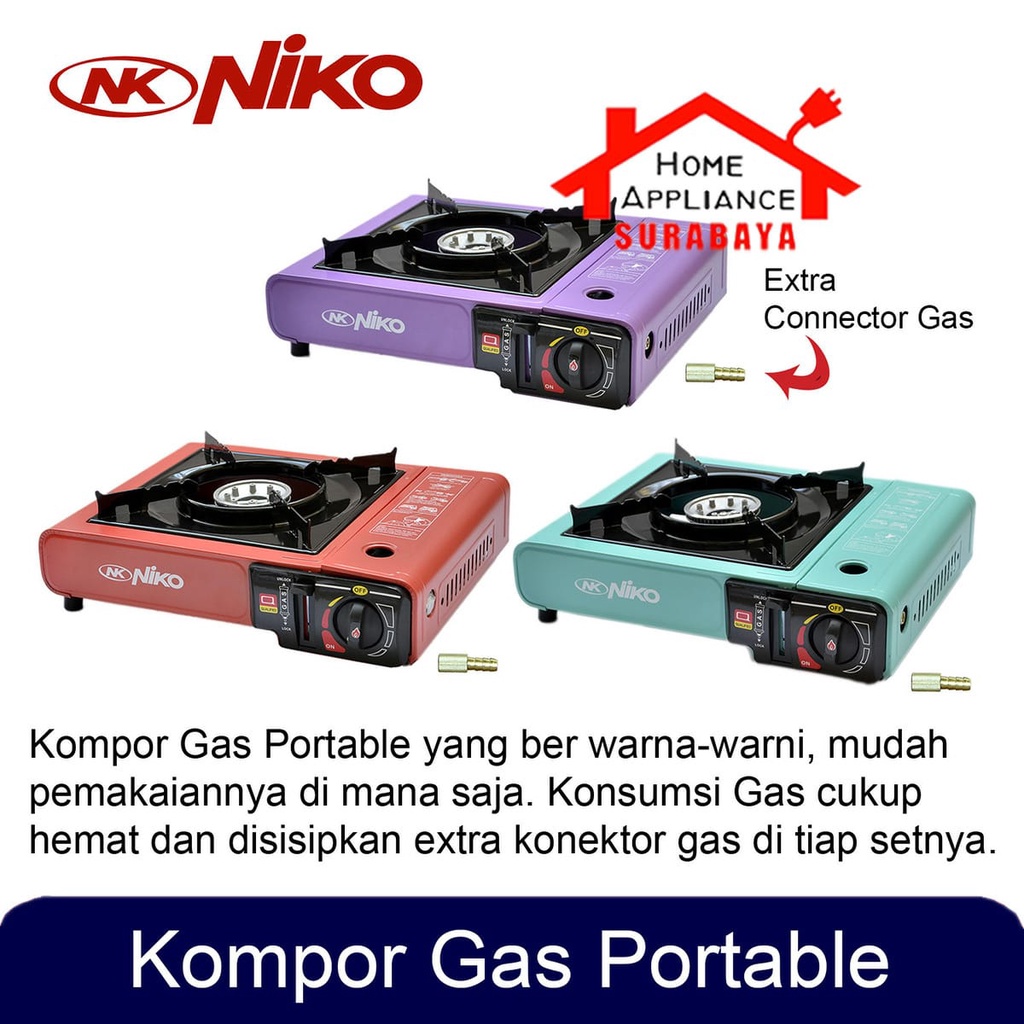 Kompor Camping Portable Niko 2 IN 1 NK-268C / NK268 / NK 268 C