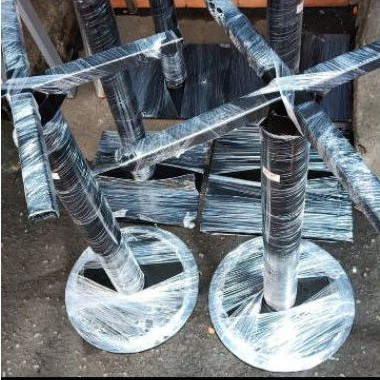 kaki meja makan kaki meja cafe kaki plat besi bundar powder coating plat bulat