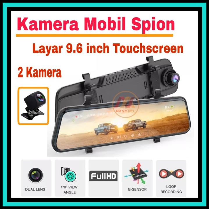 Mirror Dashcam Touch Screen Night Vison Kamera Mobil Spion V10