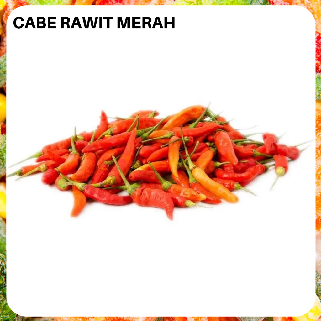 

(Khusus AREA SUMBAR) Cabe Rawit Merah Cabe Setan 100gr Pasar Beku Frozen Food Padang