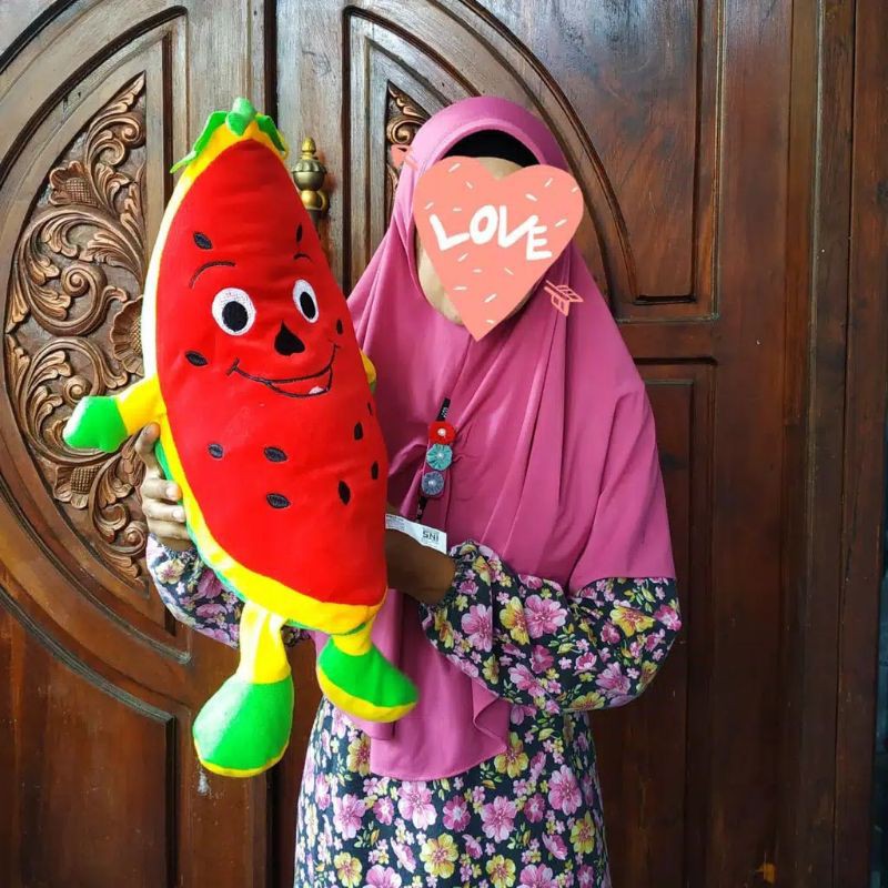 BONEKA SEMANGKA 40 CM / BONEKA SEMANGKA TERMURAH TERLARIS SNI