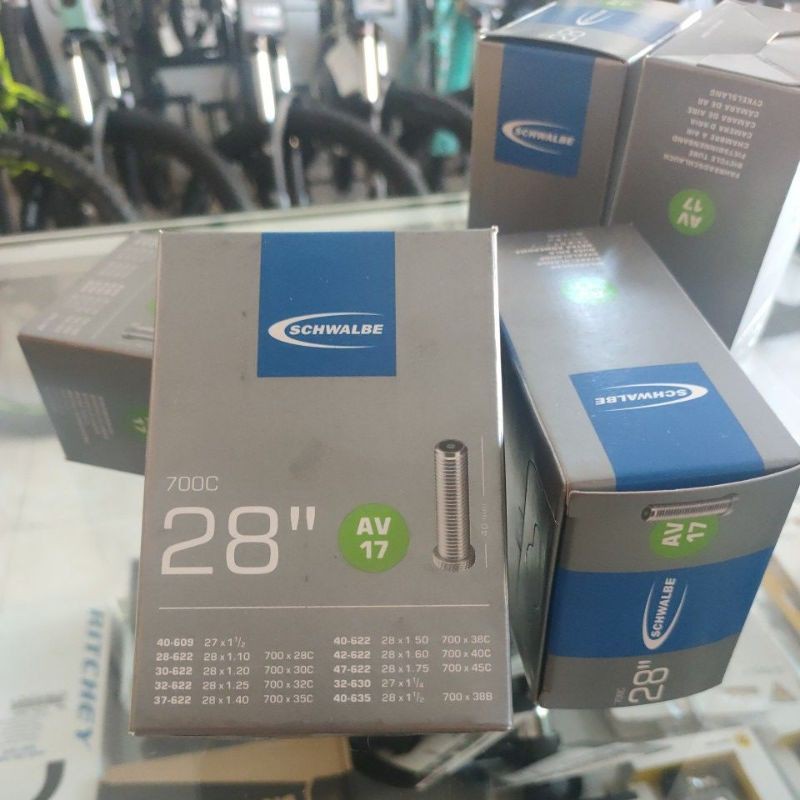 Ban Dalam 700x28-45c 40mm AV Schwalbe - Tube 700x28-45c