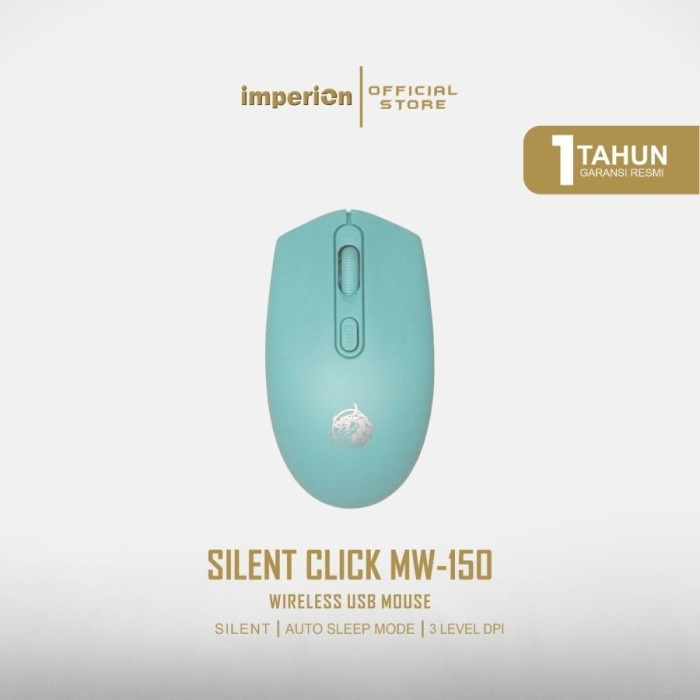 Imperion Mouse Wireless MW150 Silent Click Kualitas Excellent Original